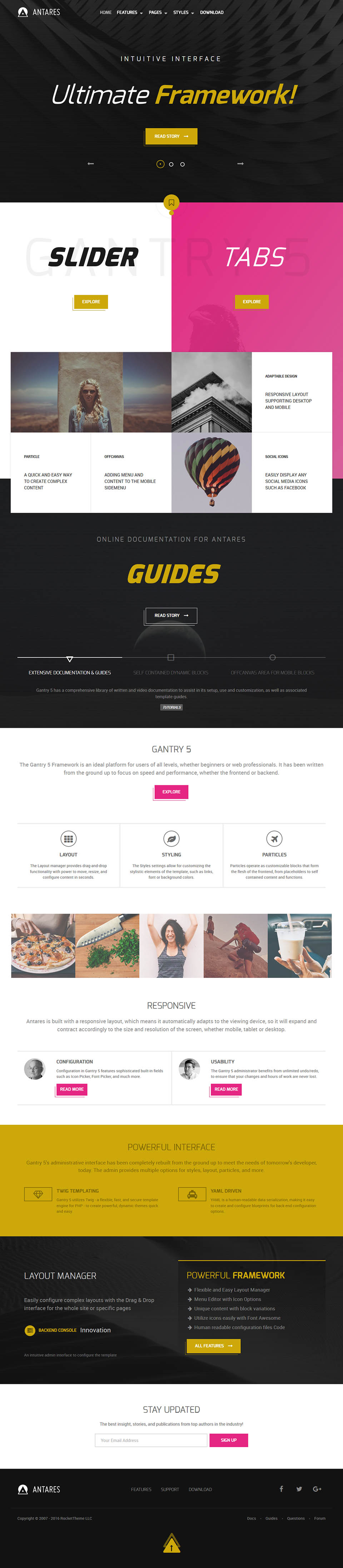 WordPress template RocketTheme Antares