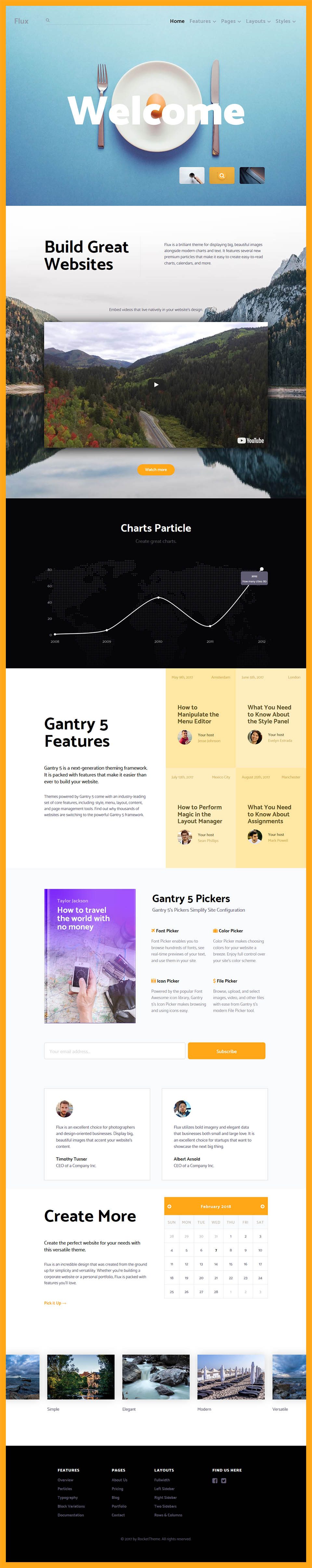 WordPress template RocketTheme Flux