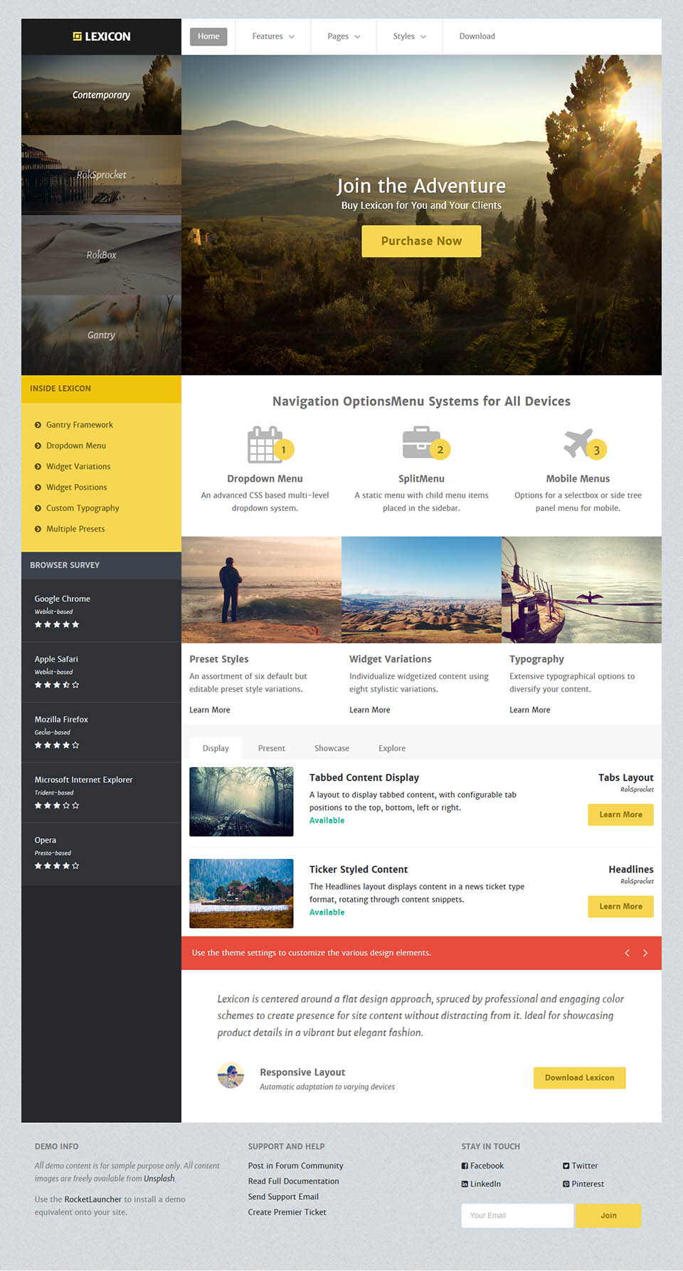 WordPress template RocketTheme Lexicon