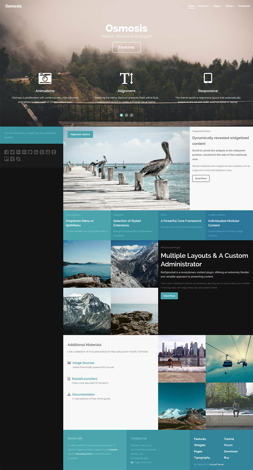 WordPress template RocketTheme Osmosis