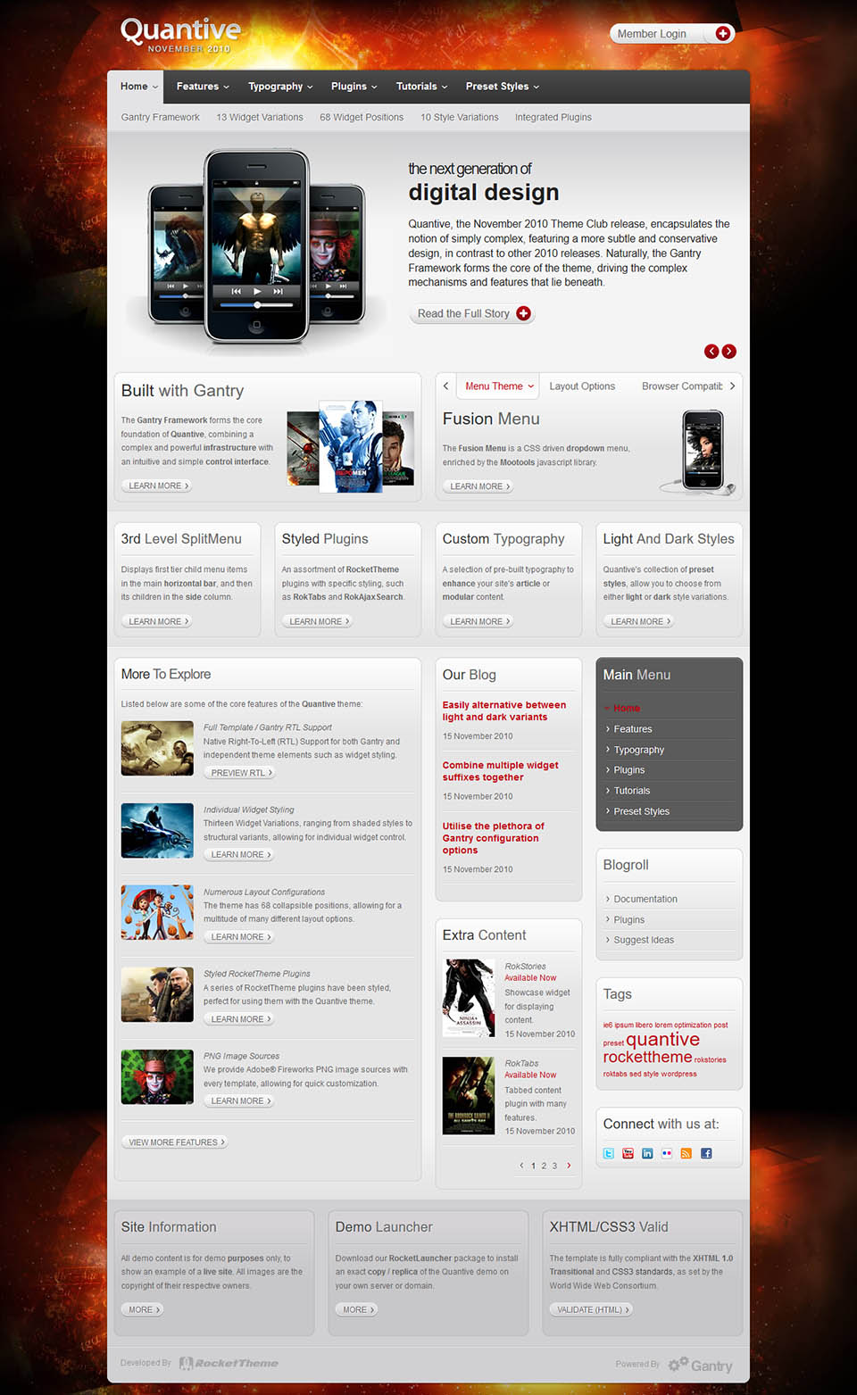 WordPress template RocketTheme Quantive