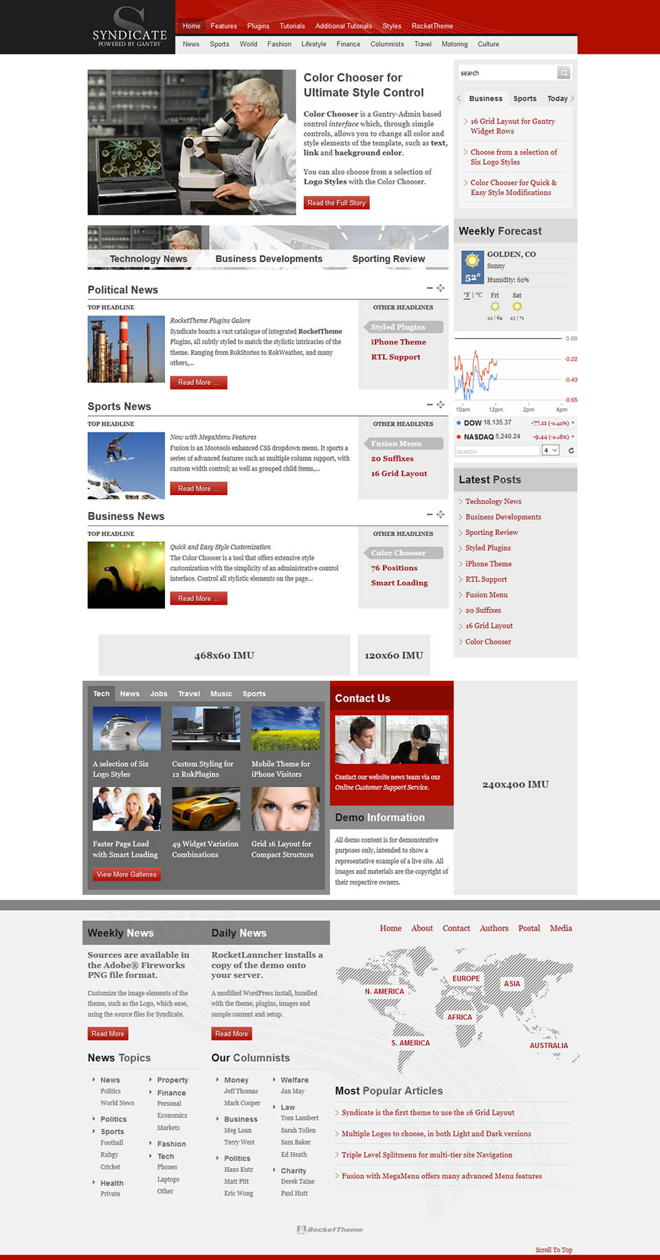 WordPress template RocketTheme Syndicate