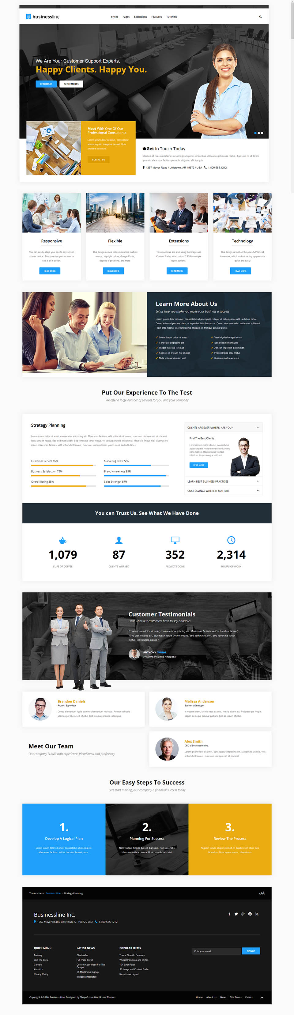 WordPress template Shape5 Business Line