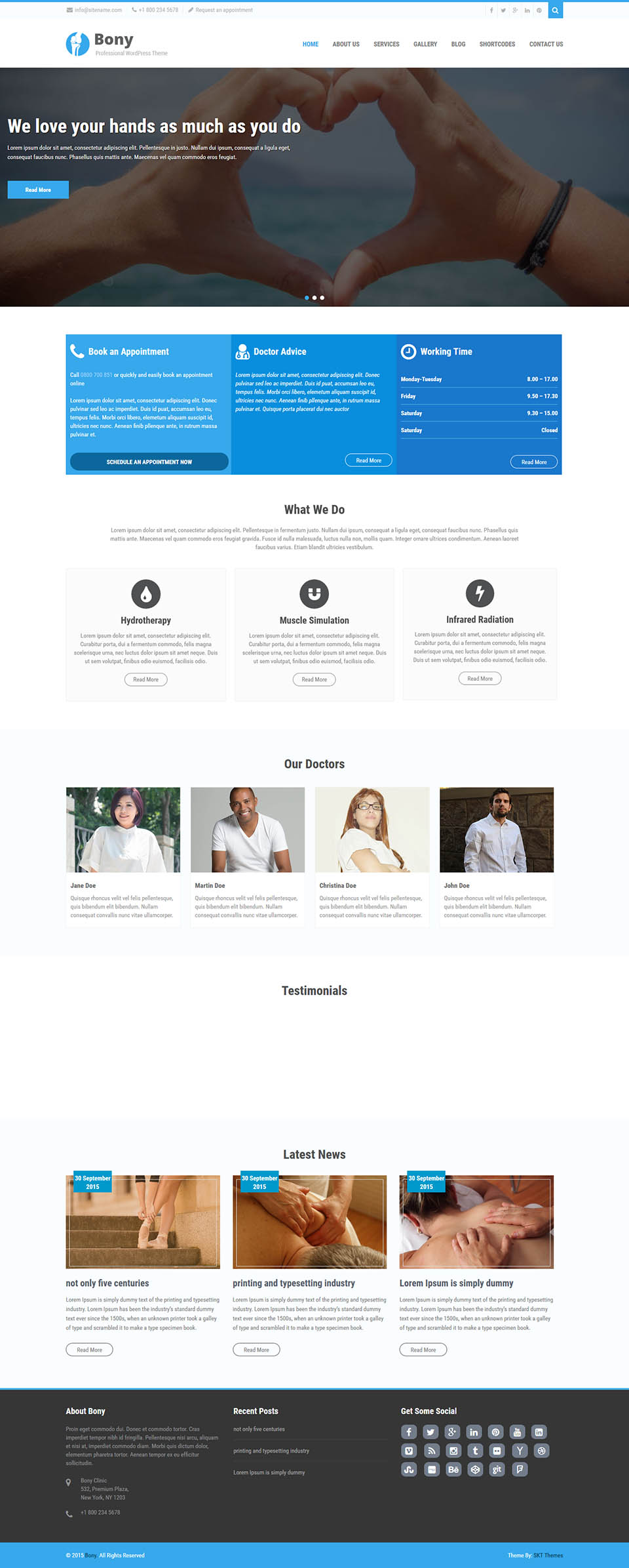 WordPress template SKT Themes Bony Pro