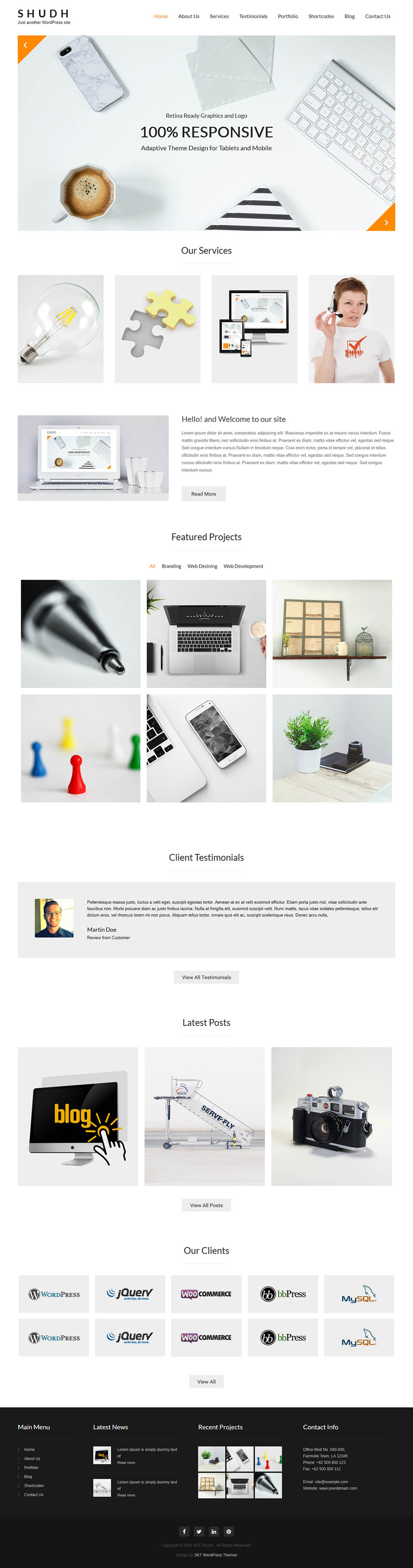 WordPress template SKT Themes Shudh Pro