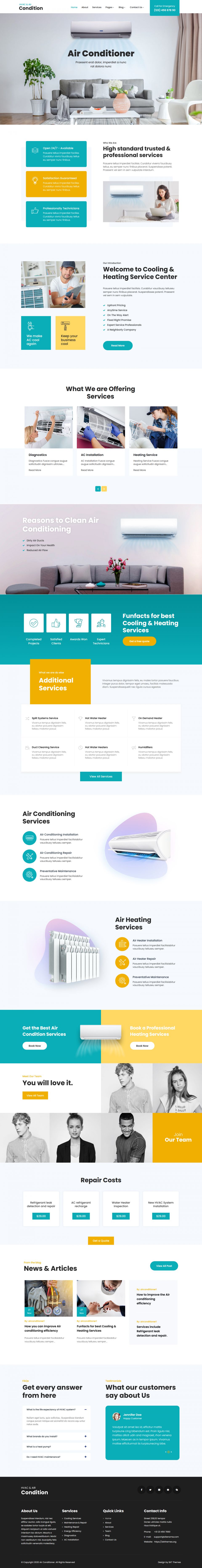 WordPress template SKT Themes Air Conditioner