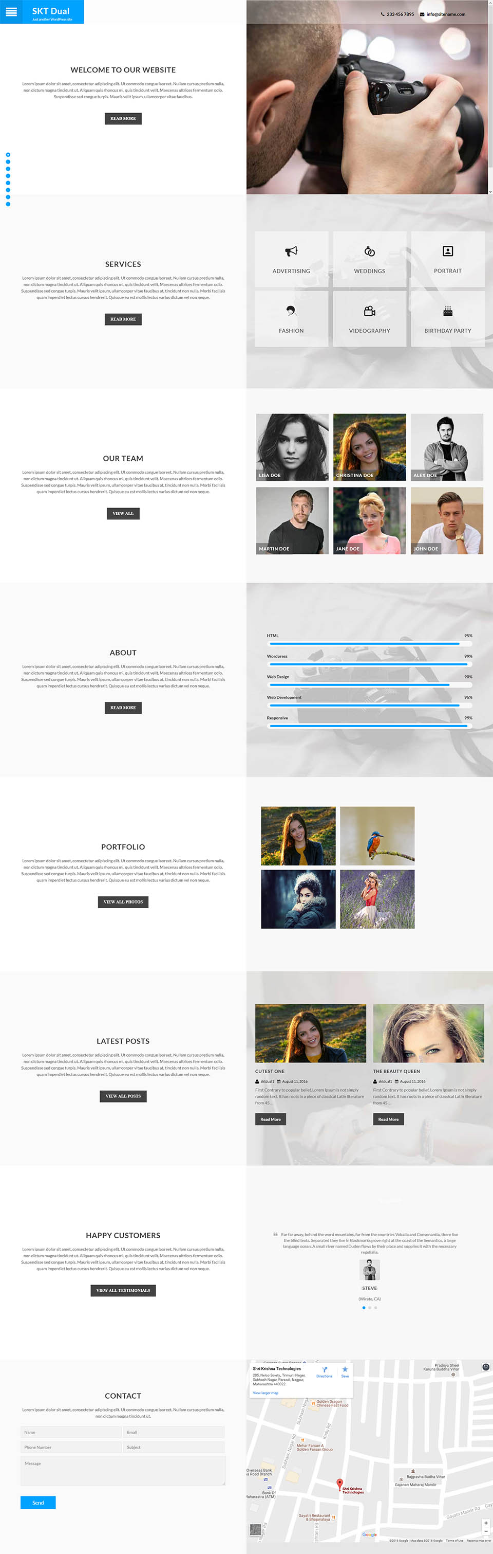 WordPress template SKT Themes Dual Pro