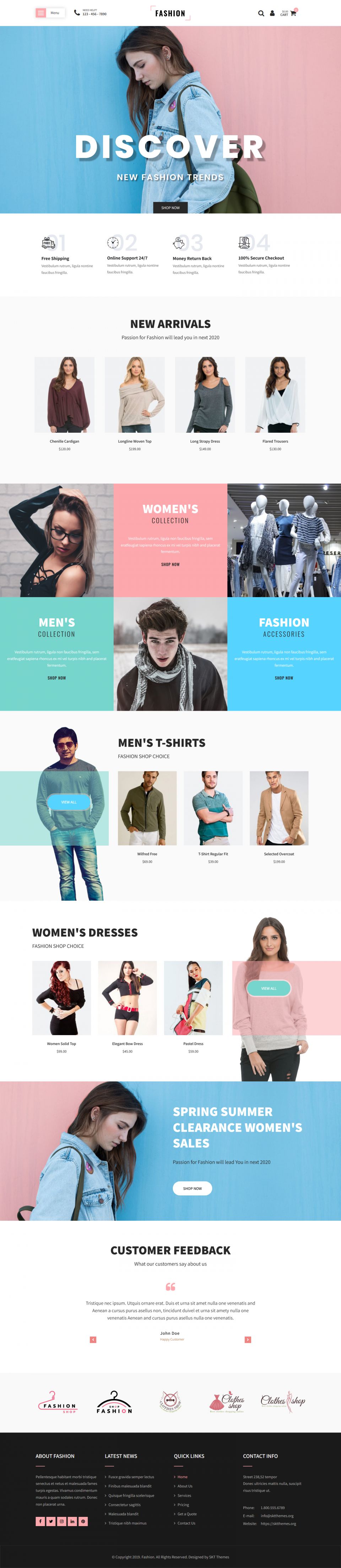 How to Create Online Clothing Store Using Fashion Website Template