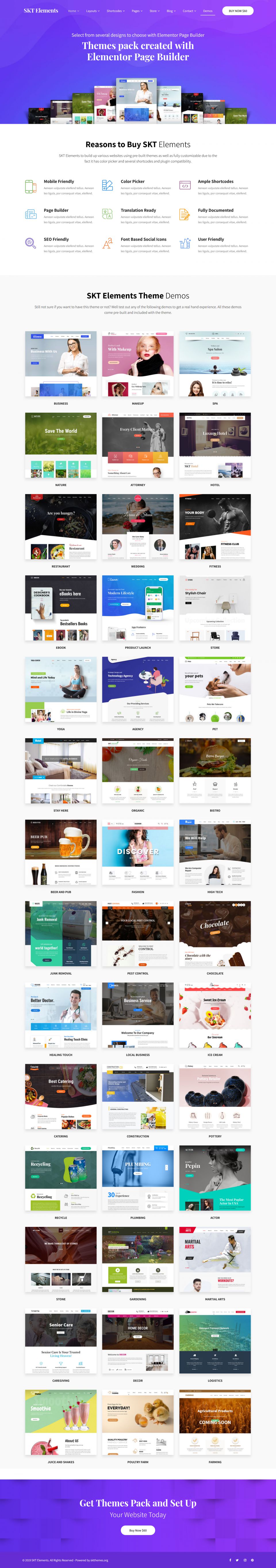 WordPress template SKT Themes Elements Pro