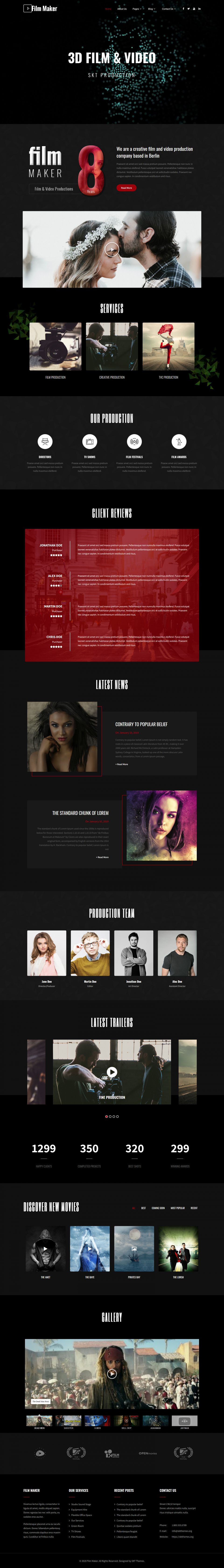 WordPress template SKT Themes FilmMaker