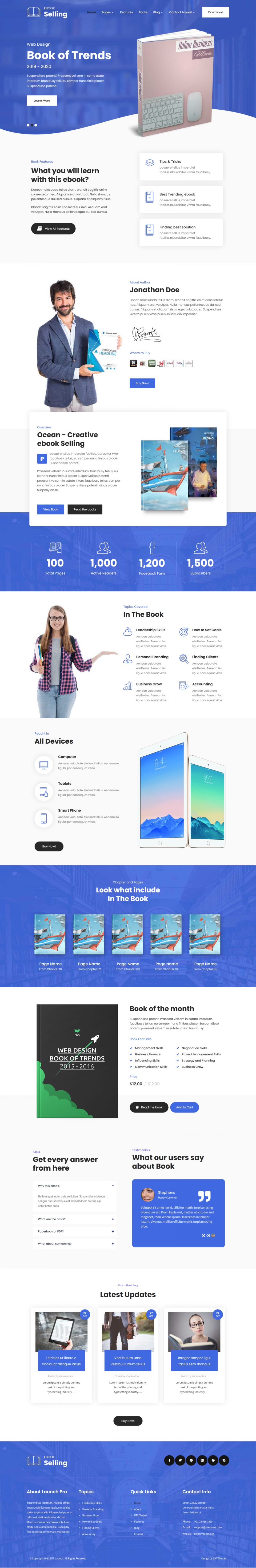 WordPress template SKT Themes Launch Pro