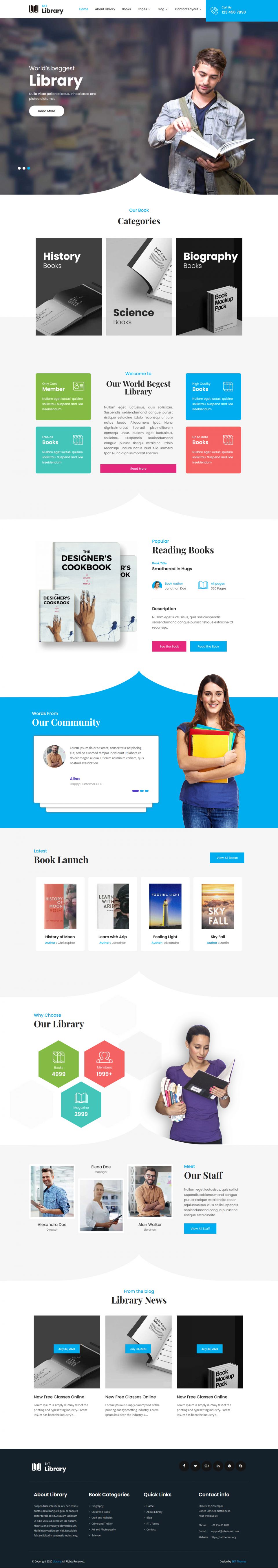 WordPress template SKT Themes Library