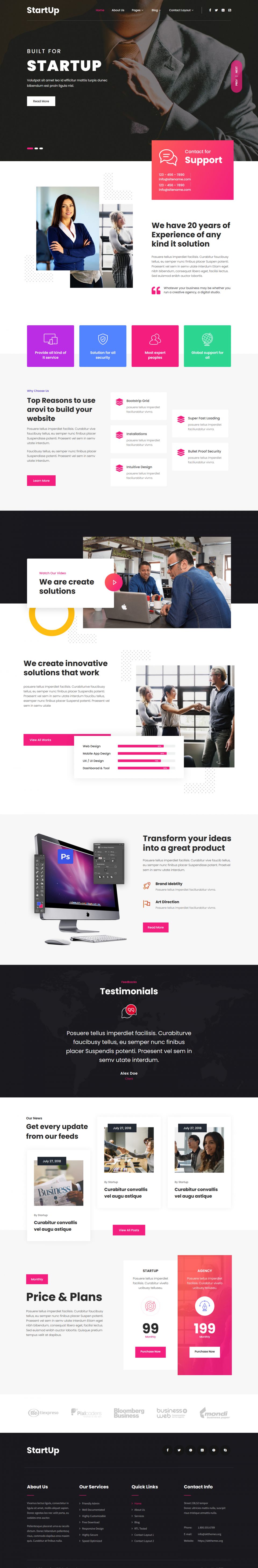 WordPress template SKT Themes Start-up Pro