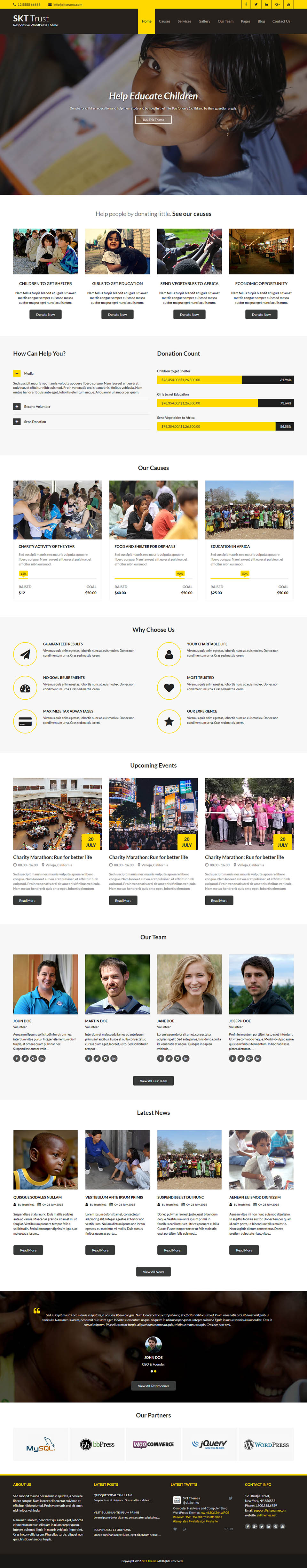 WordPress template SKT Themes Trust Pro