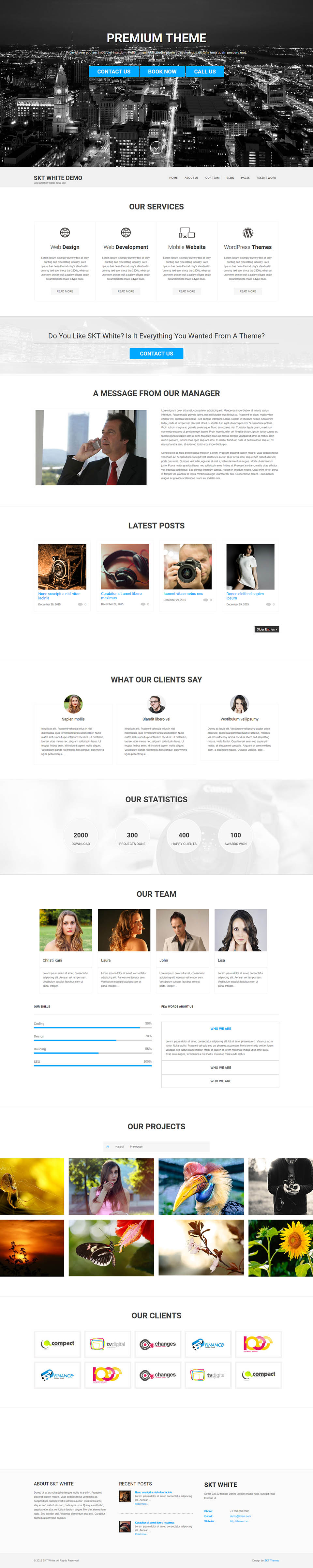 WordPress template SKT Themes White Pro