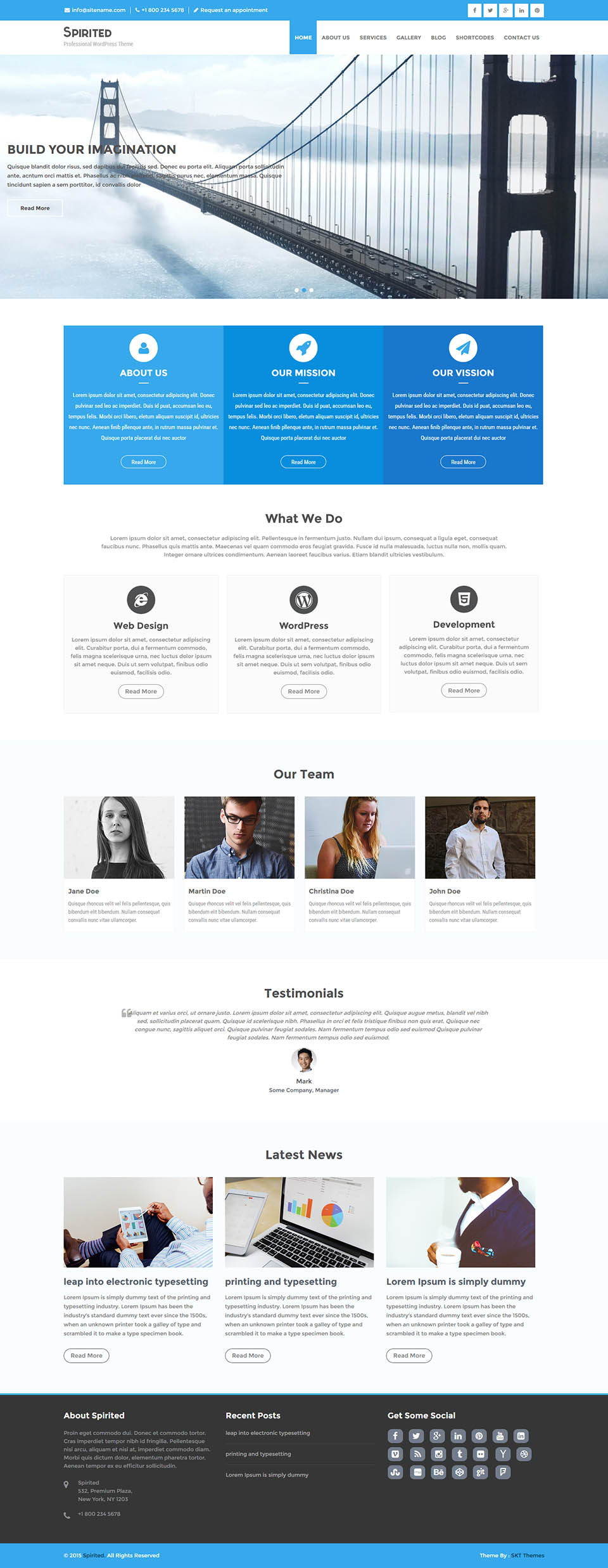 WordPress template SKT Themes Spirited Pro