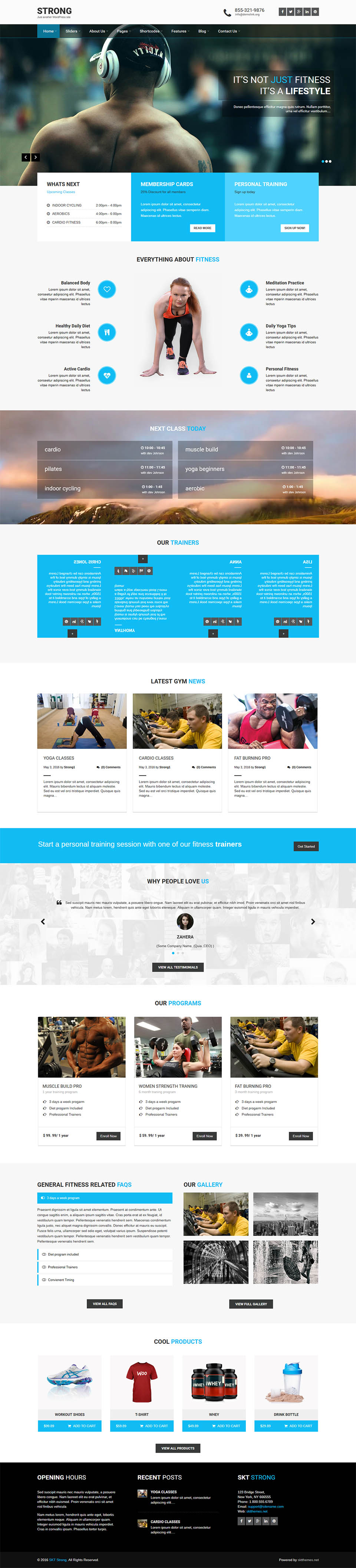 WordPress template SKT Themes Strong Pro