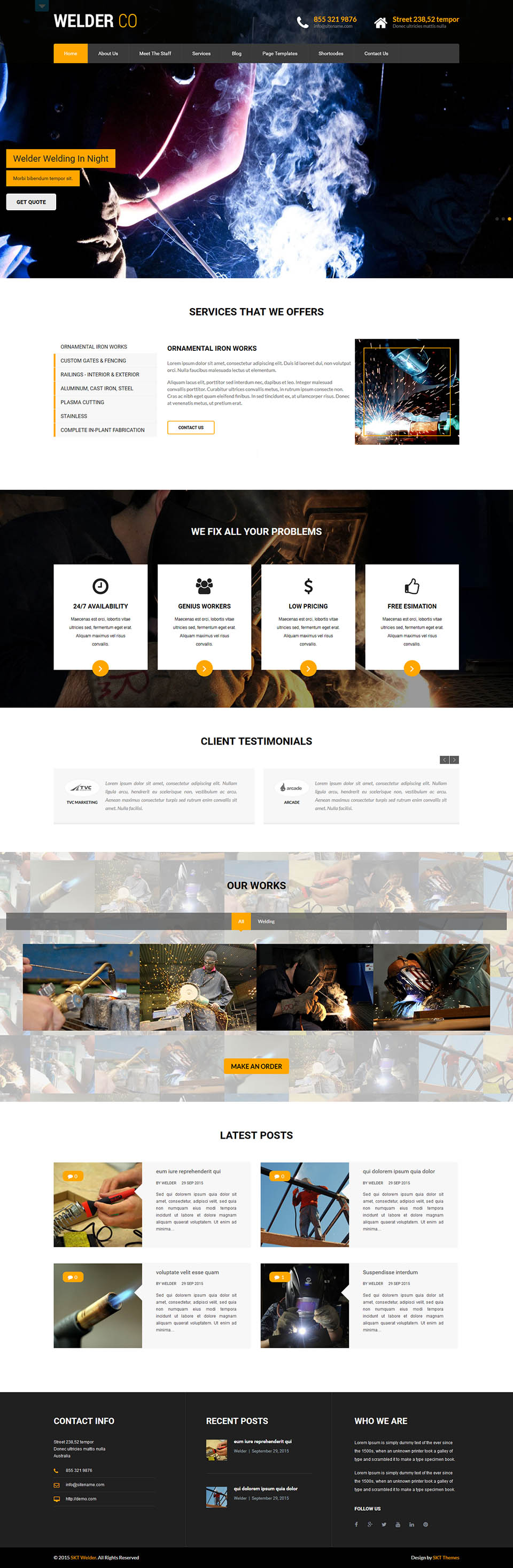 WordPress template SKT Themes Welder Pro