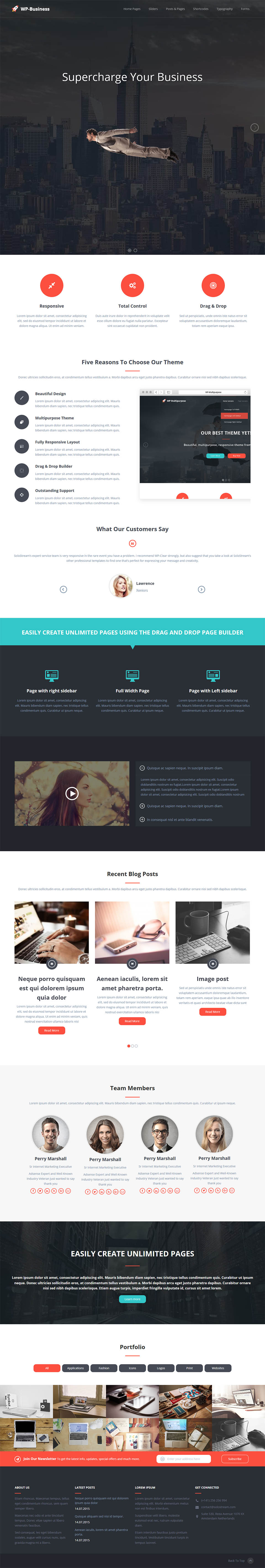 WordPress template SoloStream WP-Business