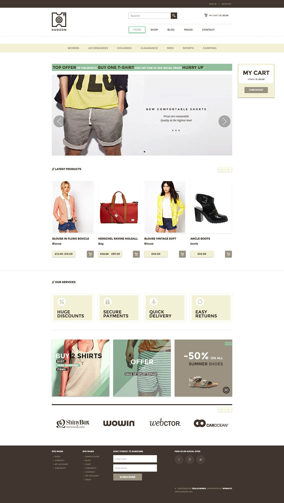 WordPress template TeslaThemes Hudson