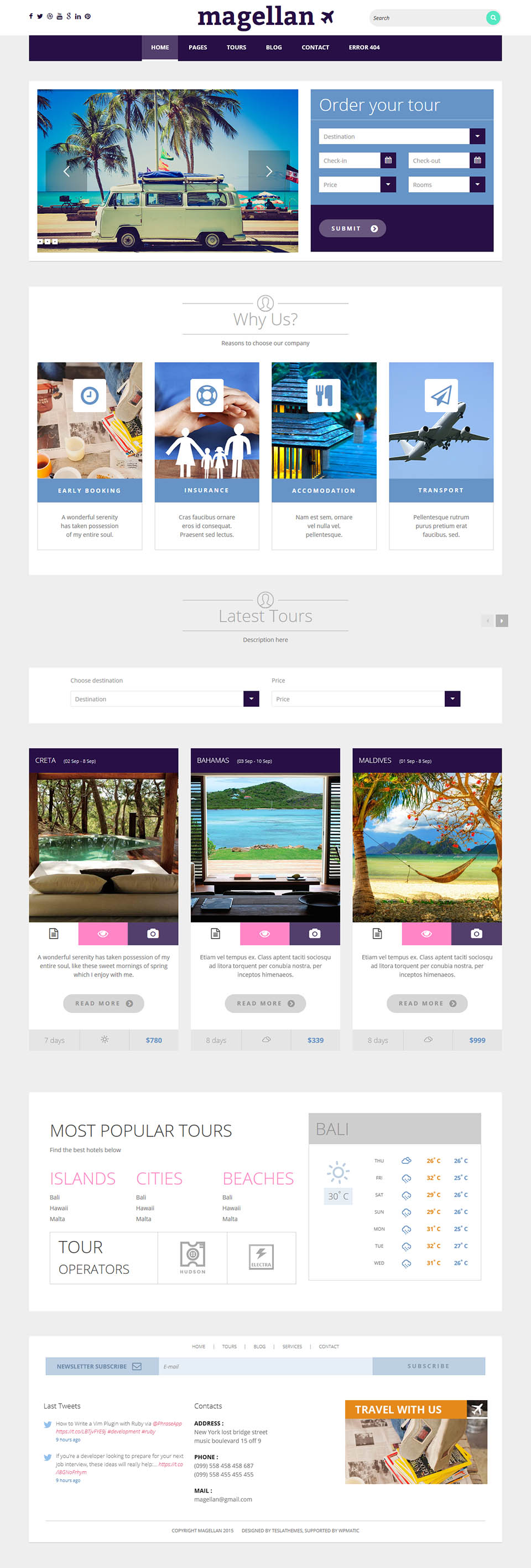 WordPress template TeslaThemes Magellan