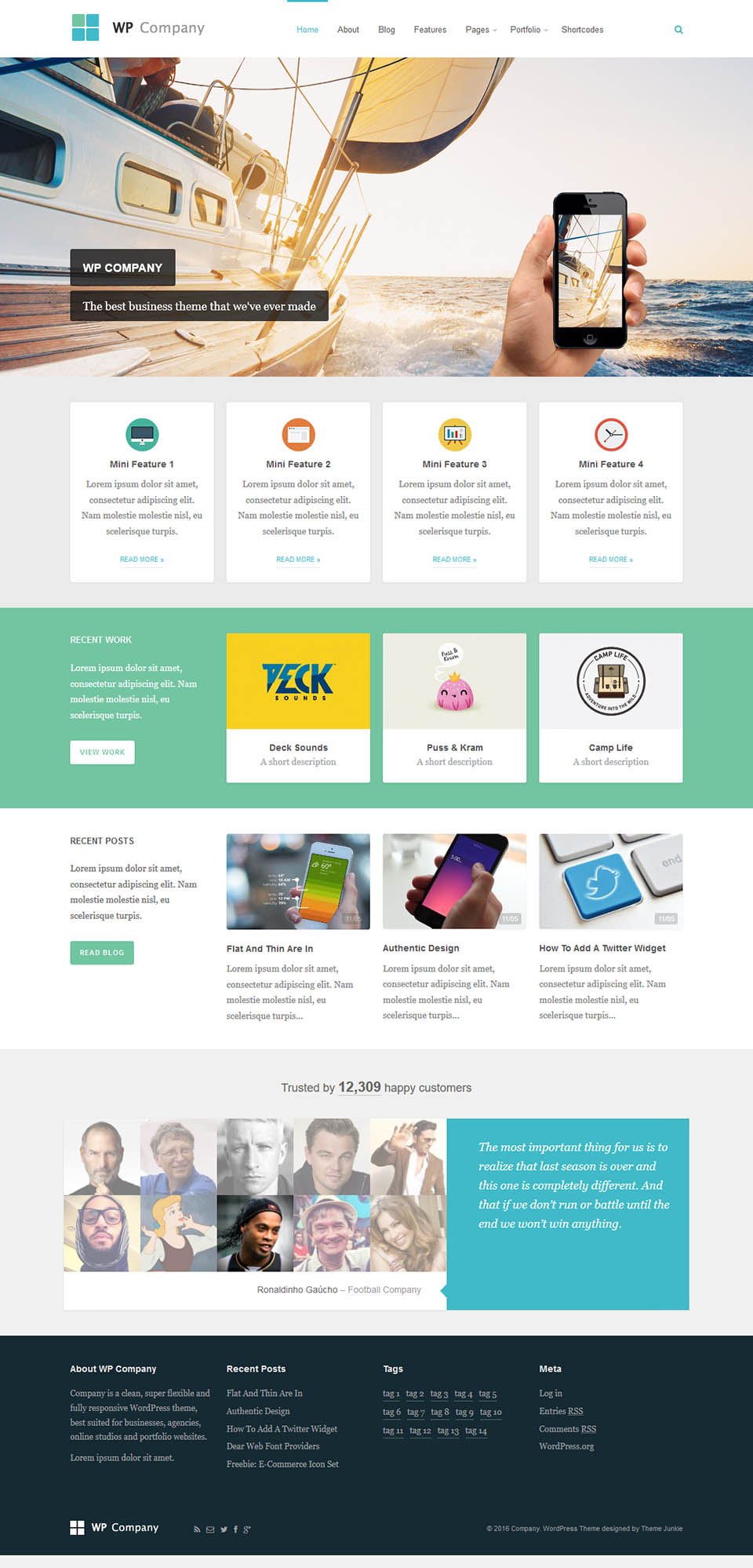 WordPress template Theme Junkie Company