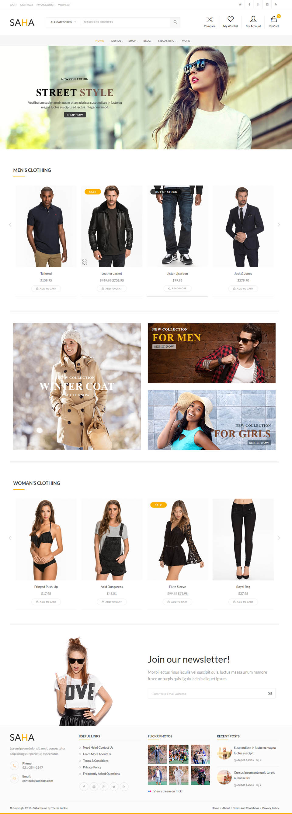 WordPress template Theme Junkie Saha