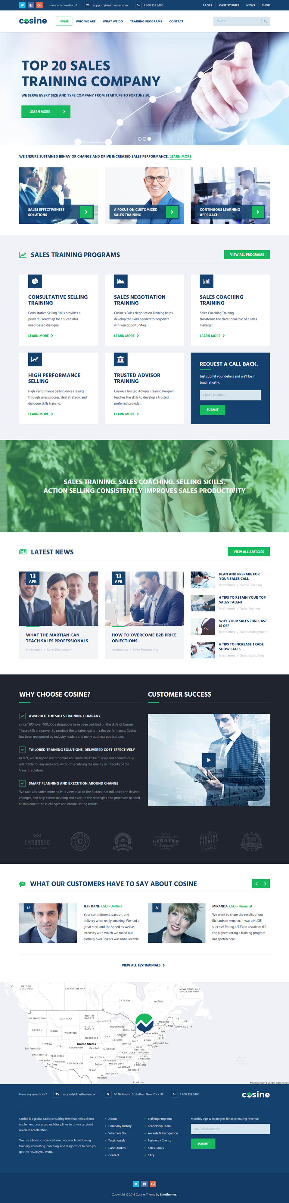 WordPress template ThemeForest Cosine