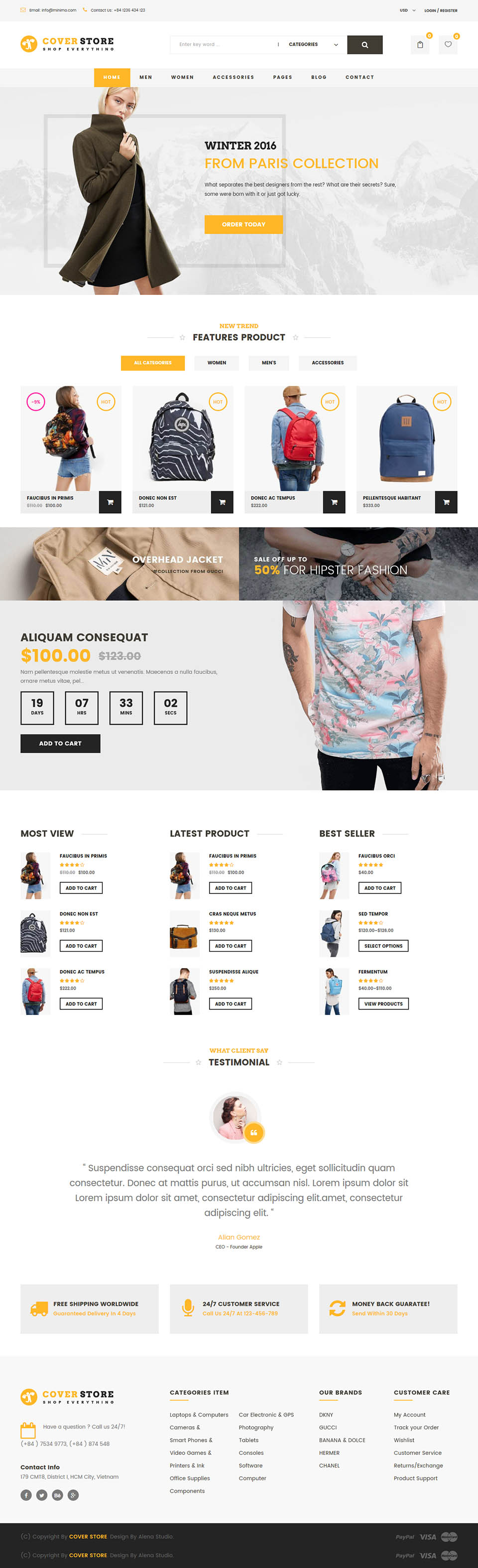 WordPress template ThemeForest Cover Shop