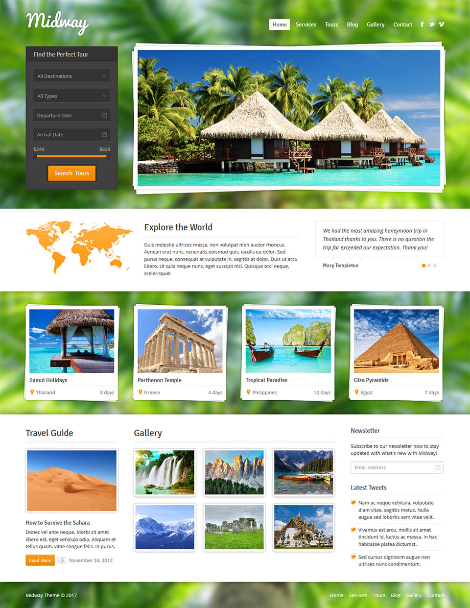 WordPress template ThemeForest Midway