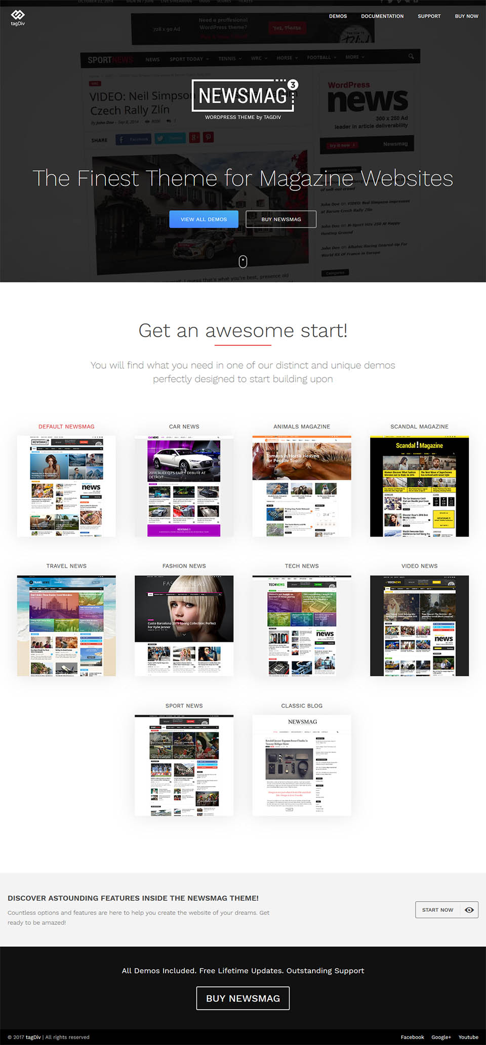 WordPress template ThemeForest Newsmag