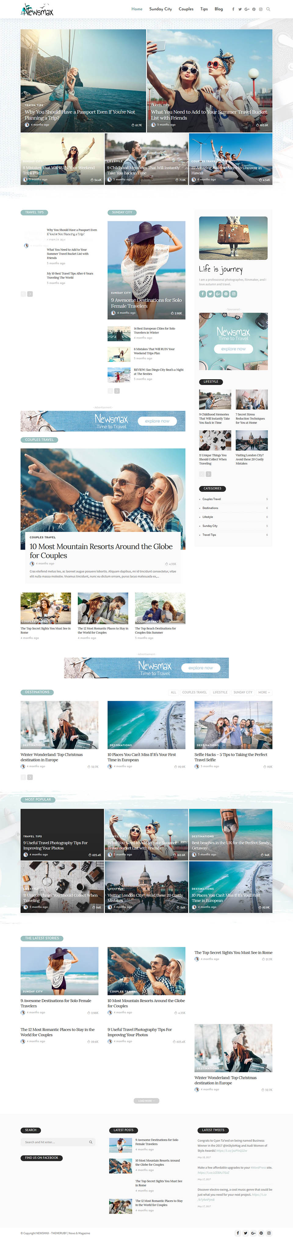 WordPress template ThemeForest Newsmax