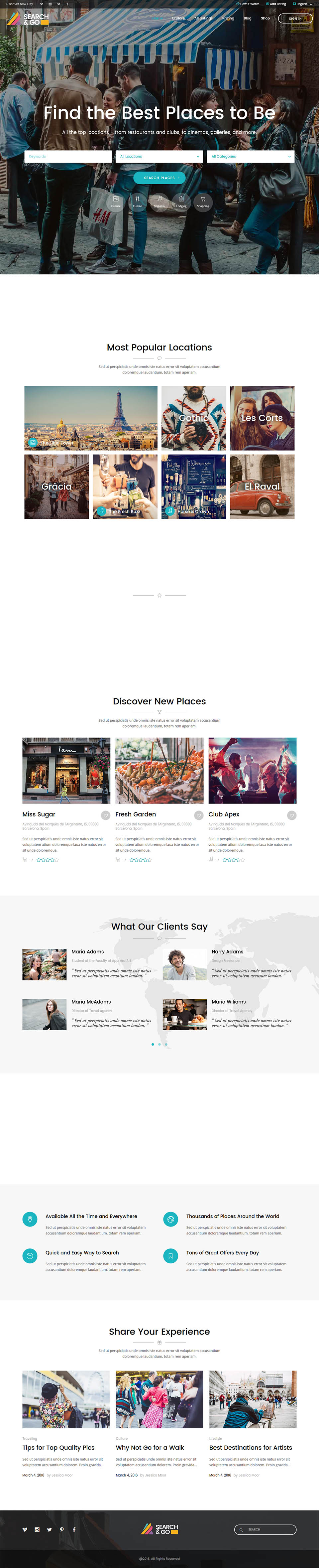 WordPress template ThemeForest Search & Go