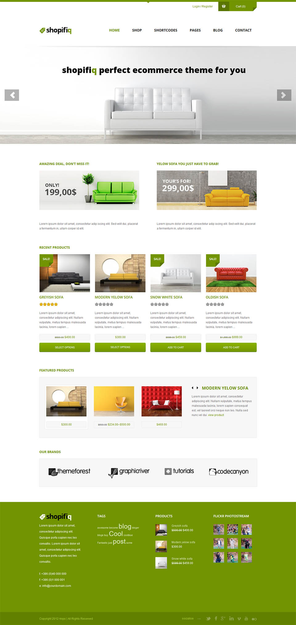 WordPress template ThemeForest Shopifiq