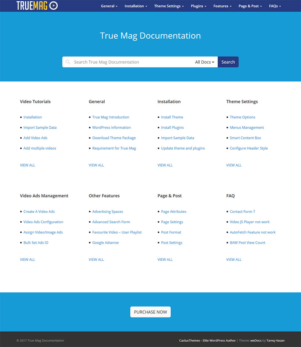 WordPress template ThemeForest True Mag