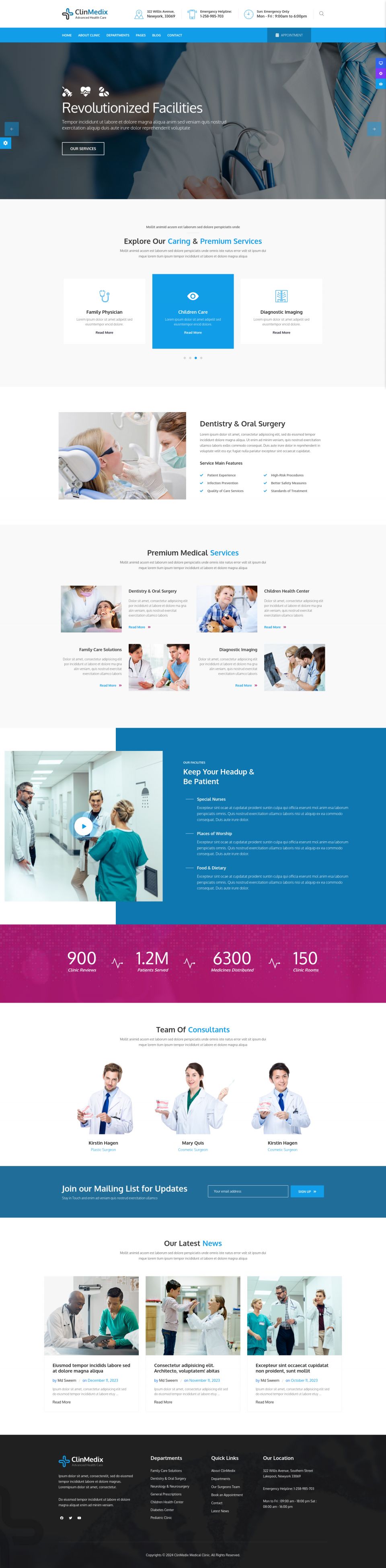 WordPress template ThemeForest Clinmedix