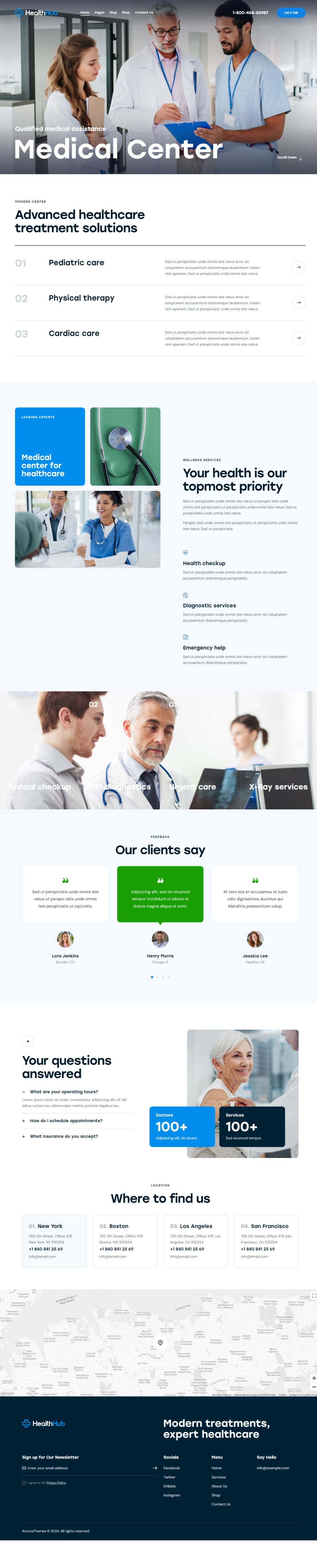 WordPress template ThemeForest HealthHub