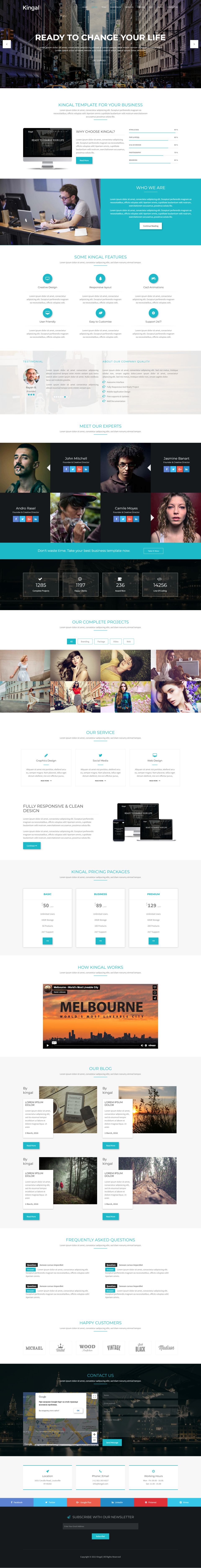 WordPress template ThemeForest Kingal