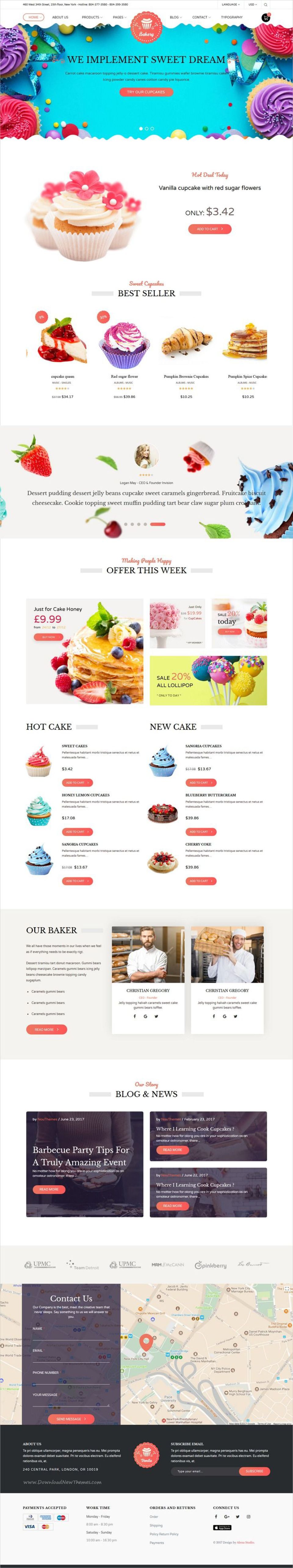 WordPress template ThemeForest Noucake