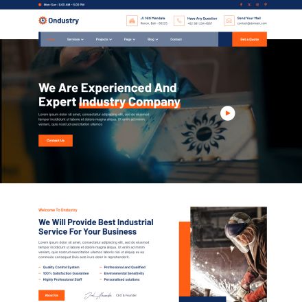 ThemeForest Ondustry