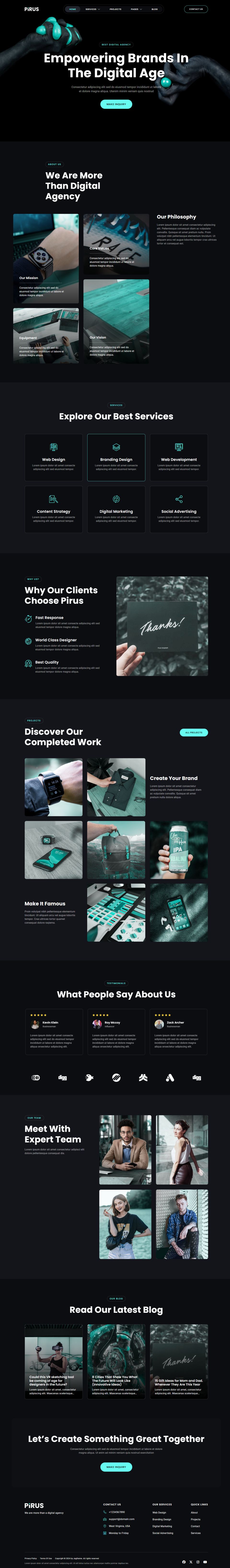 WordPress template ThemeForest Pirus