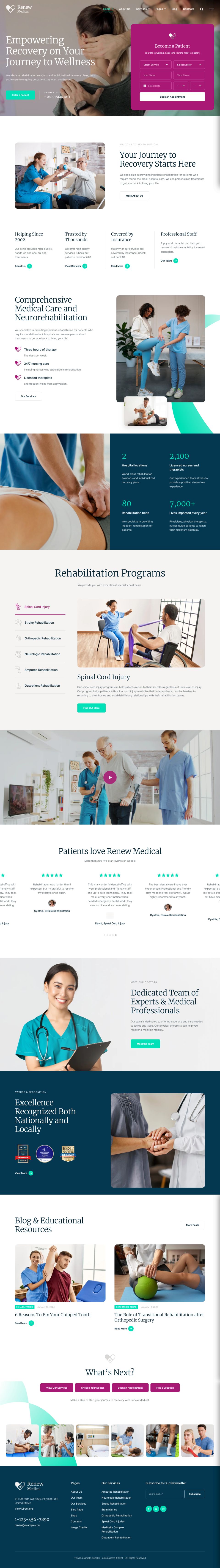 WordPress template ThemeForest Renew Medical