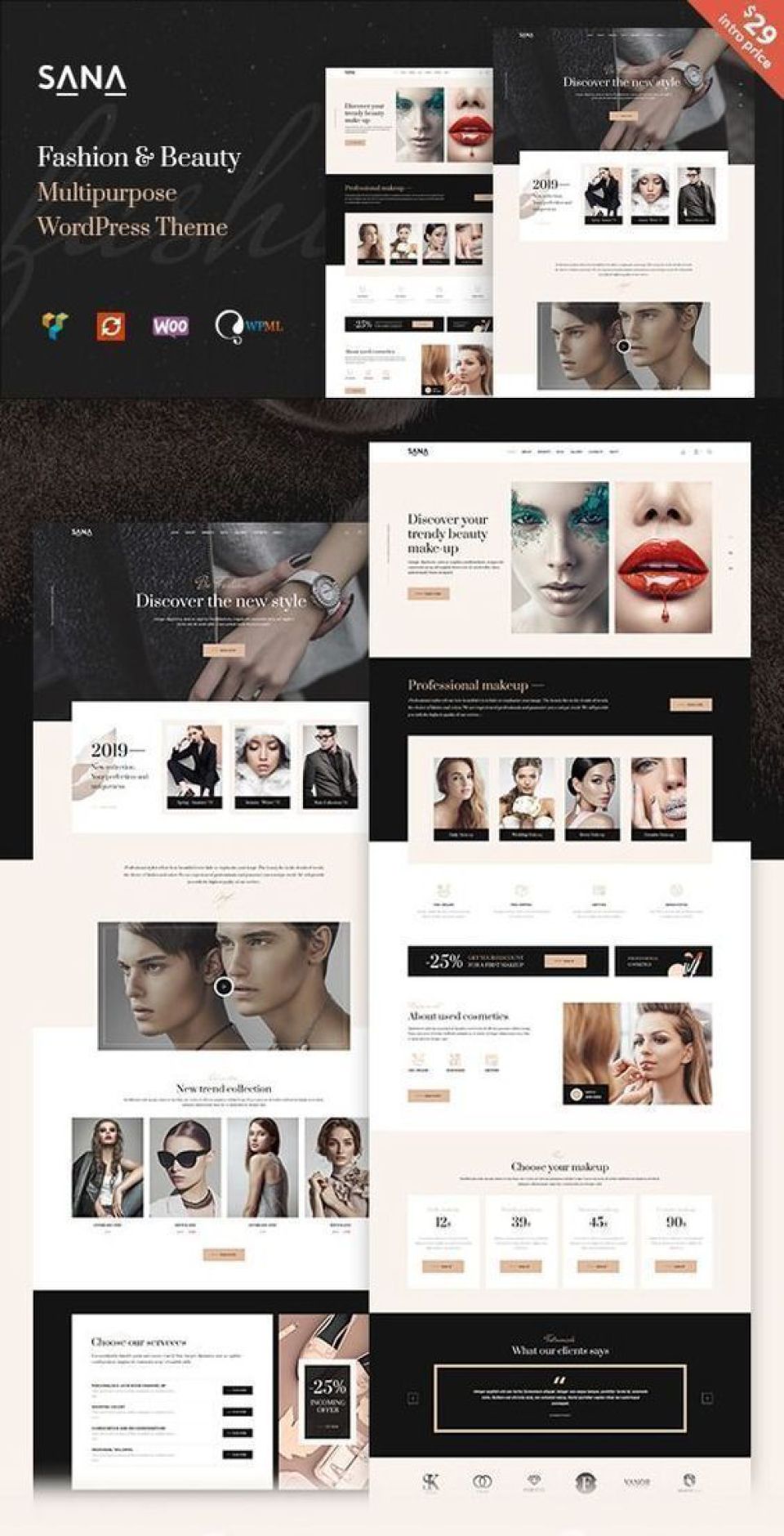 WordPress template ThemeForest Sana