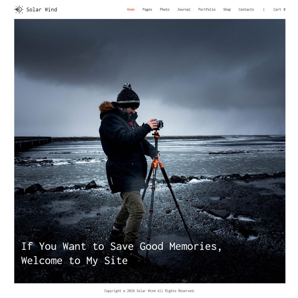 WordPress template ThemeForest SolarWind