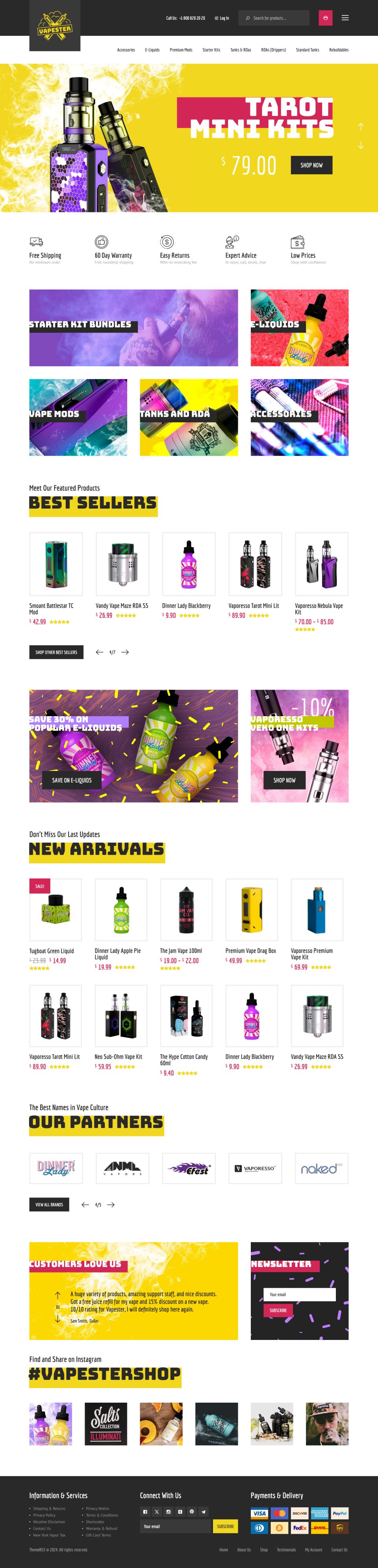 WordPress template ThemeForest Vapester