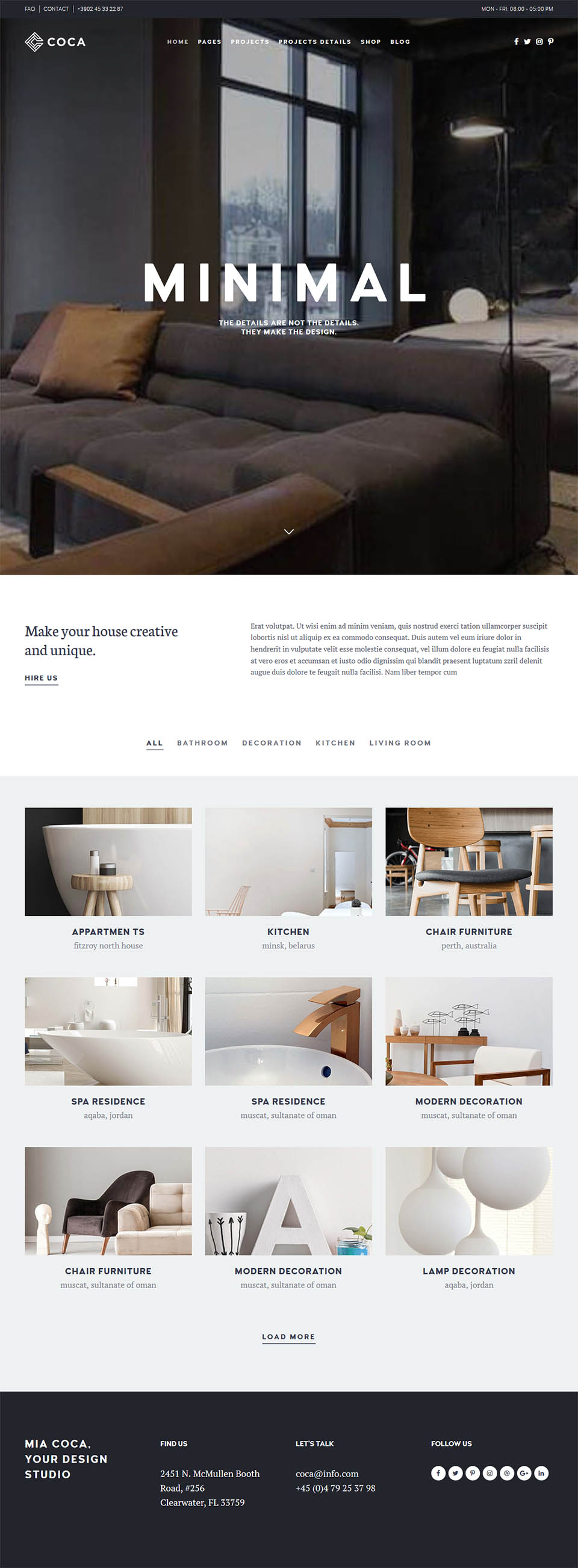 WordPress template ThemeForest Coca