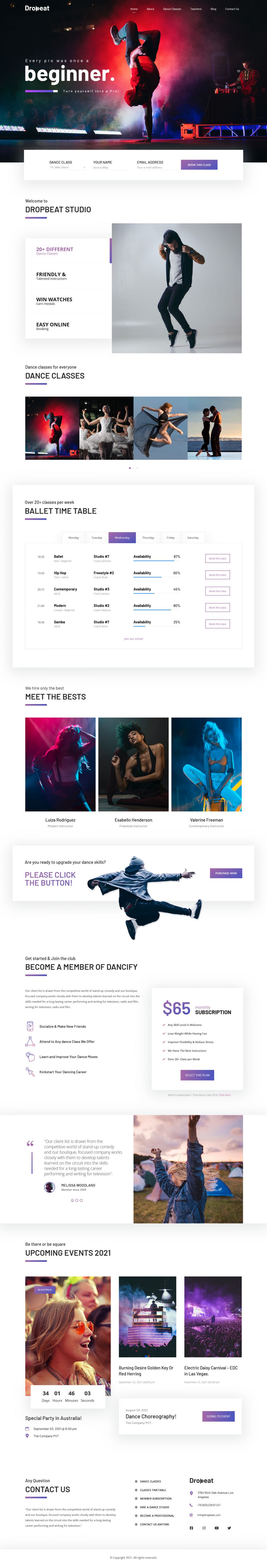 WordPress template ThemeForest Dropbeat