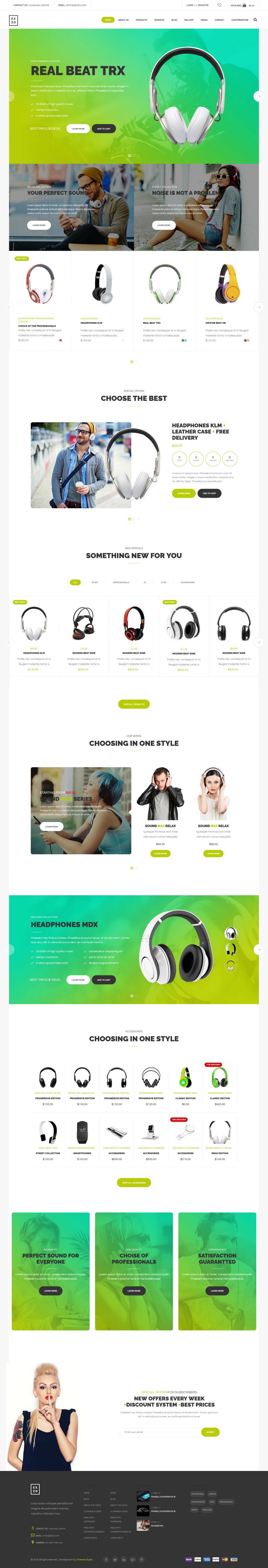 WordPress template ThemeForest Exzo