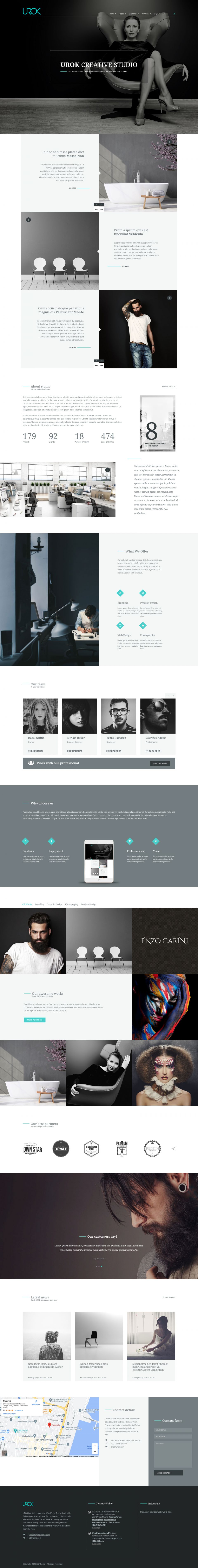 WordPress template ThemeForest Urok