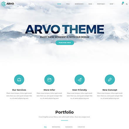 ThemeForest Arvo